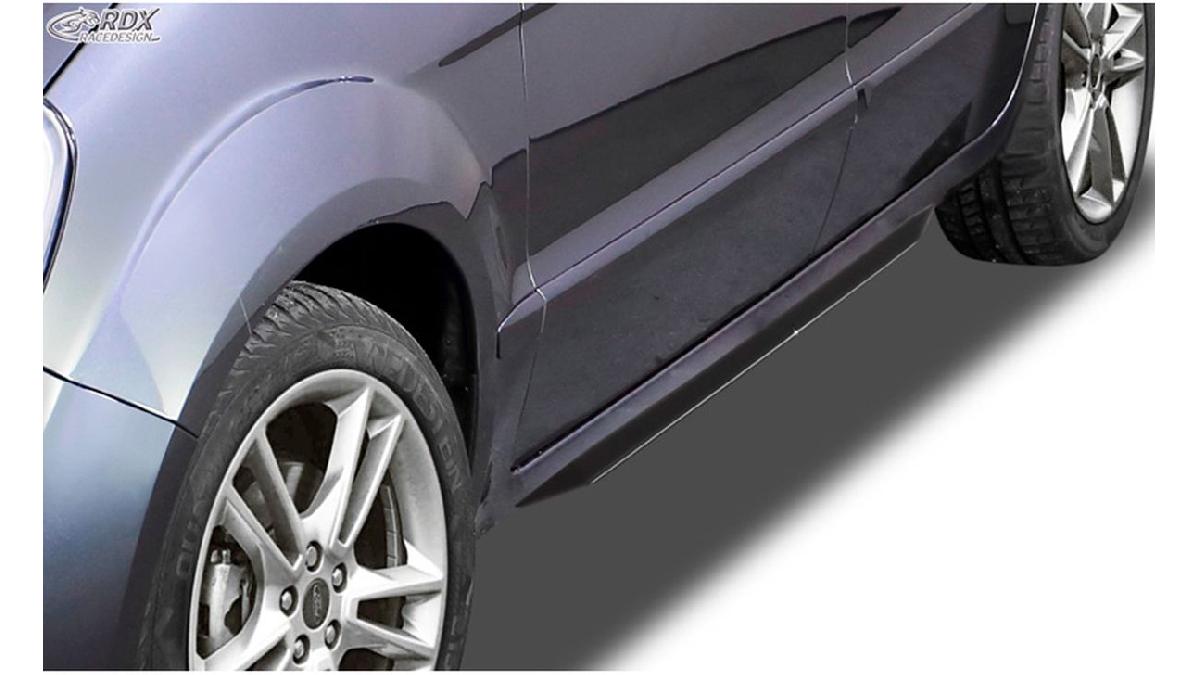 Jupes+lat%C3%A9rales+%27Slim%27+sur+mesure+pour+Ford+Galaxy+WA6+2006-2015+%28ABS+noir+luisant%29